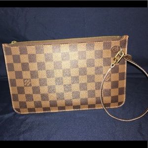 Louis Vuitton Neverfull Pouch in Damier Ebene